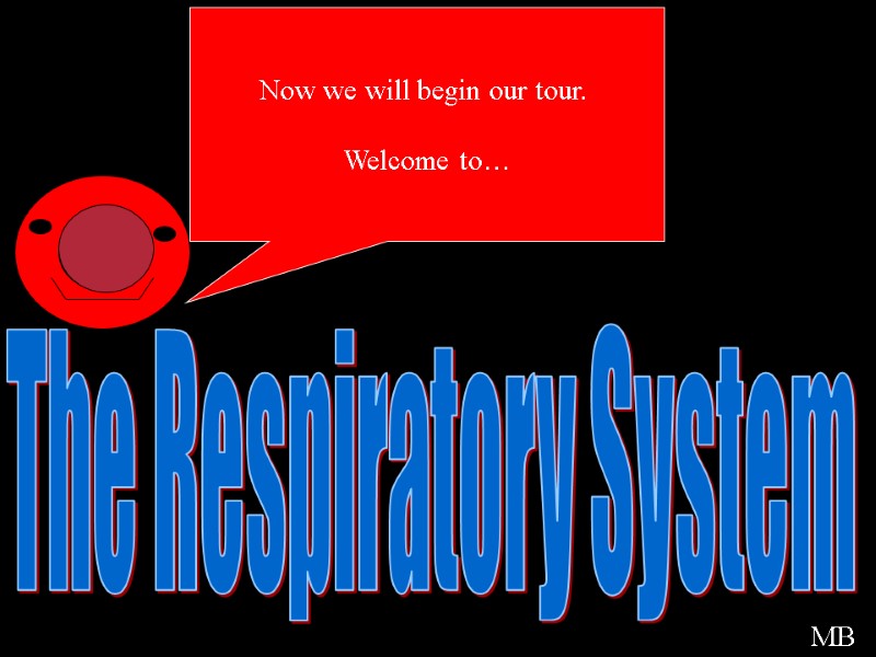 The Respiratory System Welcome Now we will begin our tour.   Welcome to…
